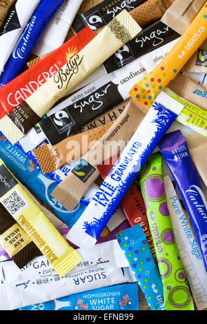 Assortiment de bâtonnets de sucre. Banque D'Images