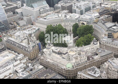 Une zone de vue de Tower 42 Finsbury Square à Londres. Banque D'Images