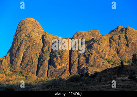 Paysage près de Yeha, région du Tigré, en Ethiopie Banque D'Images