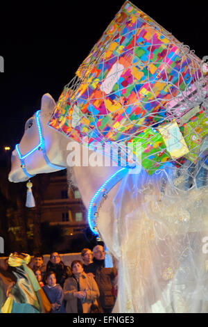 Défilé de l'Épiphanie, trois rois Festival, fiesta de los Tres Reyes Mages, Tenerife, Espagne Banque D'Images