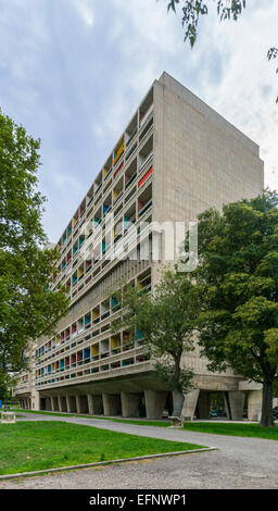 Unité d'habitation, le Corbisuer, Marseille, France, l'Architecture brutaliste, moderniste Banque D'Images