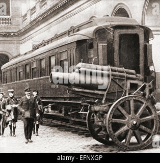 Le transport ferroviaire dans lequel l'Armistice de la fin de la Première Guerre mondiale a été signé, le 11 novembre 1918. Banque D'Images