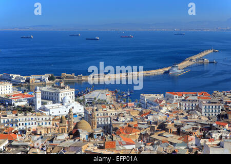 Paysage urbain d'Alger, Alger, Algérie Province Banque D'Images