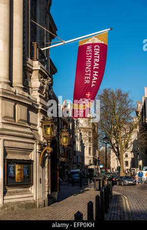 Le Central Hall Westminster est méthodiste Methodist Hall et centre de conférence à Londres Banque D'Images