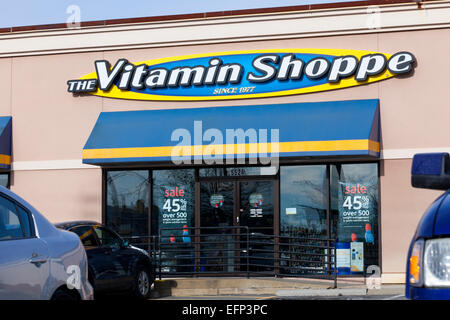 La vitamine Shoppe storefront - USA Banque D'Images