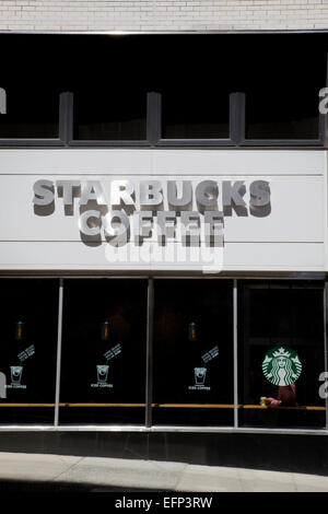 Café Starbucks Store, New York, USA Banque D'Images