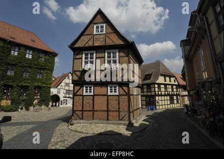 La vieille ville de Quedlinburg Banque D'Images