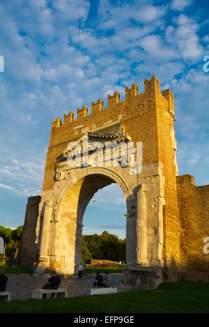 Arco di Augusto, année de construction 27, Rimini, Italie Banque D'Images