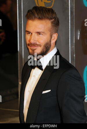 Londres, Royaume-Uni. 8 Février, 2015. David Beckham arrive à la 67e ee annuelle British Academy Film Awards, à Baftas Royal Opera House de Londres, Grande-Bretagne, le 08 février 2015. Photo : Hubert Boesl /dpa - PAS DE SERVICE DE FIL - Crédit photo : dpa alliance/Alamy Live News Banque D'Images