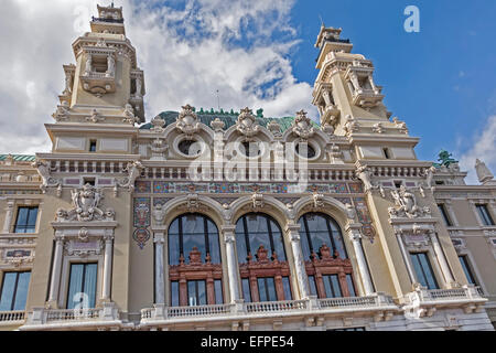 Partie de façade arrière Casino Monte Carlo Monaco Banque D'Images