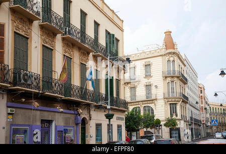 Ville État autonome de Melilla territoire espagnol en Afrique du Nord, l'Espagne -1930s'architecture moderne Banque D'Images