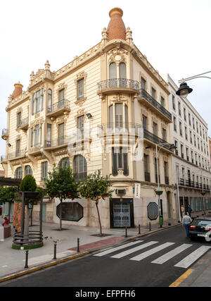 Ville État autonome de Melilla territoire espagnol en Afrique du Nord, l'Espagne -1930s'architecture moderne Banque D'Images