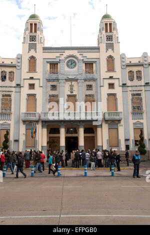 Palacio de la Asamblea architecte Enrique Nieto, Plaza de España, Melilla, Espagne, Afrique du Nord Banque D'Images