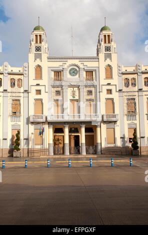 Palacio de la Asamblea architecte Enrique Nieto, Plaza de España, Melilla, Espagne, Afrique du Nord Banque D'Images