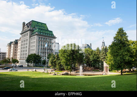 Park dans la ville de Québec, Québec, Canada, Amérique du Nord Banque D'Images