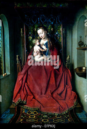 LUCCA MADONNA CA.1437 JAN VAN EYCK 1390 - 1441 Belgique, Belge, Flamand Banque D'Images