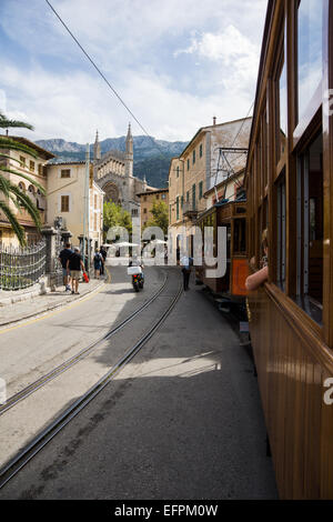 Vallée de Sóller est célèbre pour la production d'oranges et citrons Banque D'Images