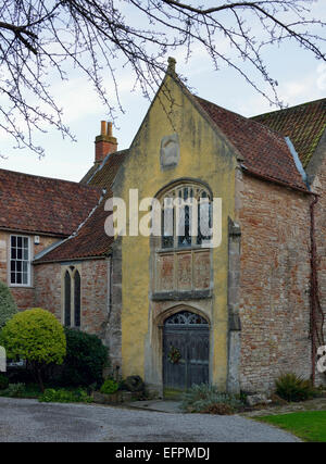 La nervure, puits maison du 15ème siècle près de Wells Cathedral Banque D'Images