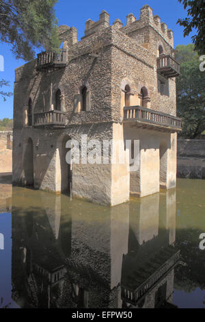 Bains d'Fassilides (1667), Gonder, région d'Amhara, en Éthiopie Banque D'Images