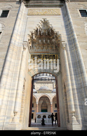 Mosquée de Suleymaniye, architecte Sinan (1557), Istanbul, Turquie Banque D'Images