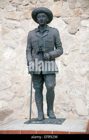 La seule statue du général Franco reste en place en Espagne, ville autonome de Melilla, l'état de l'Afrique du Nord, Espagne Banque D'Images