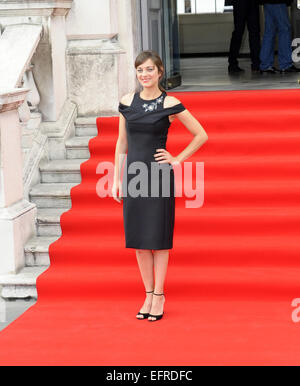 "Deux jours, une nuit" - UK premiere à Somerset House - Arrivées avec : Marion Cotillard Où : London, Royaume-Uni Quand : 07 août 2014 Banque D'Images