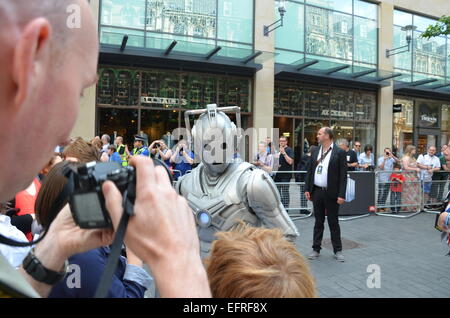 Médecin qui World Tour - Red Carpet event au St David's Hall de Cardiff, Pays de Galles - Arrivées en vedette : Cyberman Où : Cardiff, Royaume-Uni Quand : 07 août 2014 Banque D'Images