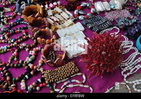 De l'artisanat- port de Puerto Pizarro. Ministère de Tumbes .PÉROU Banque D'Images