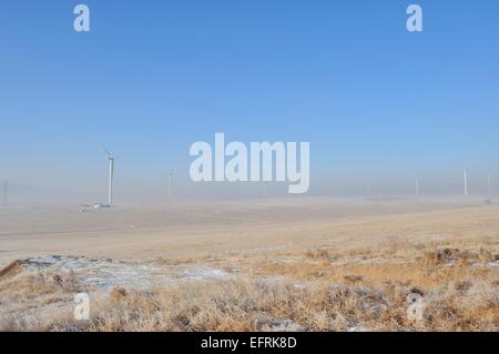 Fans de manzhouli,Mongolie intérieure de la Chine. Banque D'Images