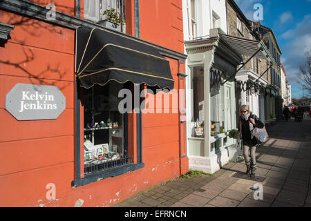 Machynlleth ville du marché sur le marché hebdomadaire, qui se tenait le mercredi,dans Powys, Pays de Galles, Pays de Galles Banque D'Images