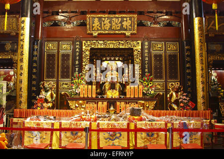 Temple Thian Hock Keng, Chinatown, Singapour Banque D'Images