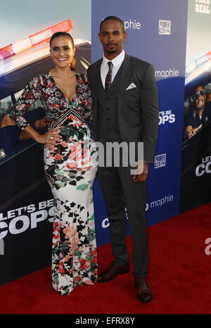 Soyons 'flics' Los Angeles premiere - Arrivées en vedette : Samara Damon Wayans Jr.,Saraiva Où : Hollywood, California, United States Quand : 08 août 2014 Banque D'Images