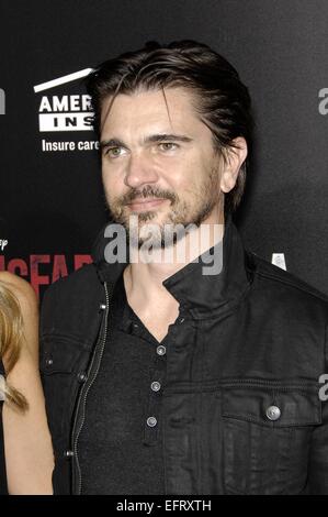 Los Angeles, CA, USA. Feb 9, 2015. Arrivées à Juanes pour MCFARLAND Premiere, El Capitan Theatre, Los Angeles, CA le 9 février 2015. Crédit : Michael Germana/Everett Collection/Alamy Live News Banque D'Images