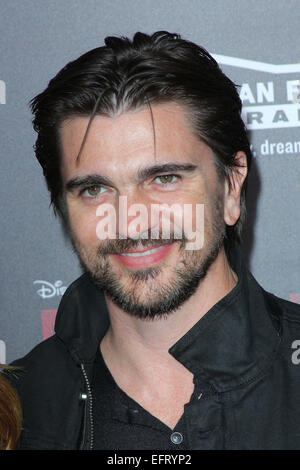 Los Angeles, Californie, USA. Feb 9, 2015. Juanes assiste à la première de Disney's 'McFarland, USA lieu au El Capitan Theatre Le 9 février 2015 à Los Angeles, Californie. USA. TLeopold Globe Crédit :/Photos/ZUMA/Alamy Fil Live News Banque D'Images