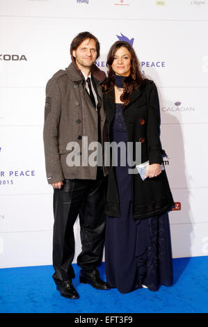 Berlin, Allemagne. Feb 8, 2015. Markus Goller et Katja von Garnier qui fréquentent le cinéma pour la Paix 2015 Gala au Konzerthaus le 8 février 2015 à Berlin, Allemagne. © dpa/Alamy Live News Banque D'Images