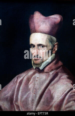 Le Cardinal Gaspar de Borja copie après Diego Rodríguez de Silva y Velázquez 1599-1669 Espagnol Espagne Banque D'Images