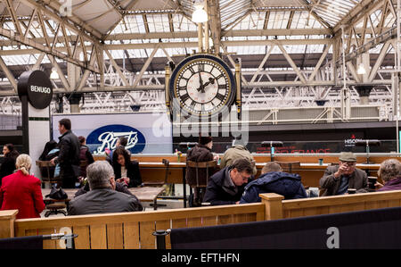 Hall principal de la gare Waterloo à Londres Banque D'Images