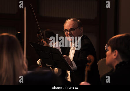 Les musiciens de l'orchestre symphonique de Vitebsk. Banque D'Images