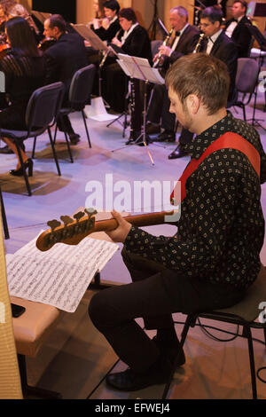 Les musiciens de l'orchestre symphonique de Vitebsk. Banque D'Images