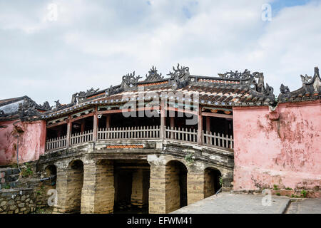 Le pont couvert japonais, Hoi An, Vietnam. Banque D'Images