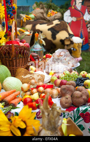 La vie encore rural, fruits et légumes Banque D'Images