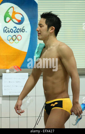 JISS, Tokyo, Japon. 10 fév, 2015. Seto Daiya, 10 février 2015 - Natation : Session de formation de l'Équipe nationale de natation le Japon à JISS, Tokyo, Japon. Credit : Ito Shingo/AFLO SPORT/Alamy Live News Banque D'Images