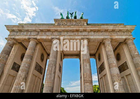 Détail de la porte de Brandebourg à Berlin, Allemagne Banque D'Images