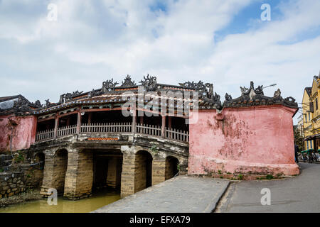 Le pont couvert japonais, Hoi An, Vietnam. Banque D'Images