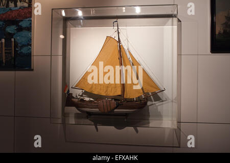 Modèle de navire à voile à Rotterdam Maritime Museum, Hollande, Pays-Bas. Banque D'Images