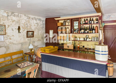 Intérieur de l'historique White Hall Tavern sur Potomac Street à Harpers Ferry National Historical Park, West Virginia, USA Banque D'Images