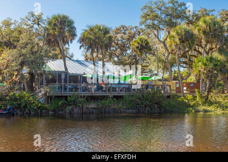 Snook Haven Restaurant Historique & Fish Camp sur la rivière Myakka à Venise en Floride Banque D'Images