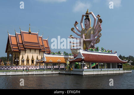 La Thaïlande, Koh Samui, Choeng Mon temple Banque D'Images