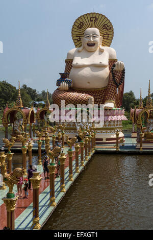 La Thaïlande, Koh Samui, Choeng Mon temple Banque D'Images