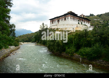 Rinpung Dzong paro Bhoutan monastère bouddhiste Banque D'Images